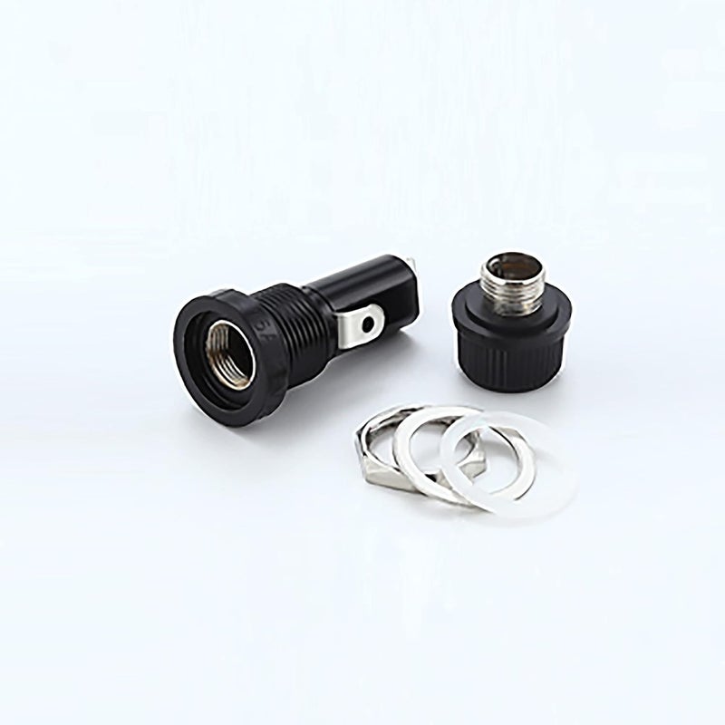 COMPSTUDIO 10Pcs 5x20mm Panel Mount Screw Cap Fuse Holder Case Glass Tube Fuse Radio Auto Stereo - Image 2